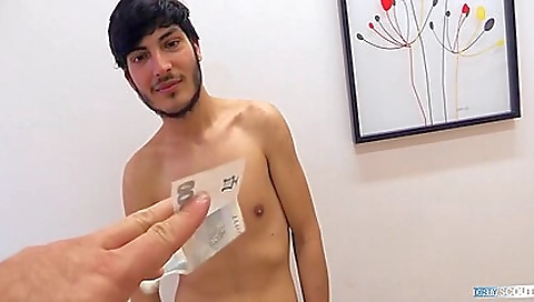 Married guy with huge tits and a lotion