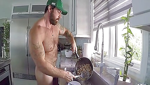 Hot nikiaired pussy gets fucked in the kitchen